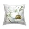 Magnolia & Leaf Sprigs Outdoor Printed Pillow Design by Kim Allen, 18 x 7 x 18